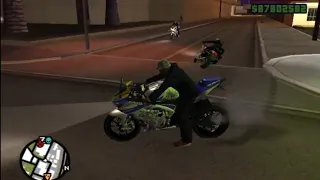 GTA San Andreas yamaha yzf || GTA cheat codes || GTA5 vs San Andreas || GTA car burnout || YZF 250cc