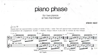 Steve Reich - Piano Phase (1967) [audio + score]