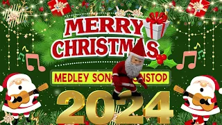 DISCO NEW YEAR PARTY - Disco Christmas Songs 2024 Megamix 🎅 Nonstop Christmas Instrumental 🎄 Medley