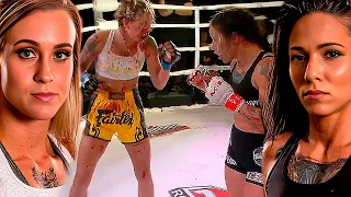 MMA fight Taylor Starling vs Jenny Clausius -  99% demage! Stopped the fight