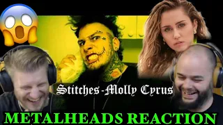 MILEY FANS DON’T WATCH 😬 | STITCHES - MOLLY CYRUS | Metalheads Reaction