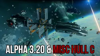 Star Citizen Alpha 3.20 - MISC Hull C is MASSIVE & Seraphim Station