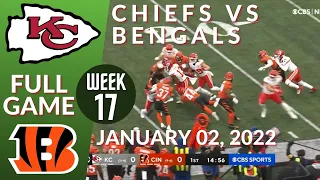 🏈Kansas City Chiefs vs Cincinnati Bengals Week 17 NFL 2021-2022 Full Game Watch Online Football 2021