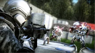 Crysis 2 AI Wars#5 Cell vs Ceph Grunt (Capture The Relay)