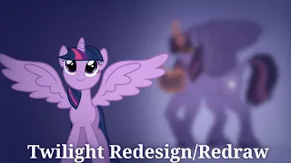 (Mlp) Twilight Sparkle (Redesign/Redraw Speedpaint)