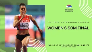 Kambundji beats Swoboda with 6.96 #4 all time | World Indoor Championships Belgrade 22