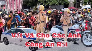 Bất ngờ khi bà con Tp Đồng Hới đón tiếp sư Minh Tuệ đã làm cho các anh Công An đỗ mồ hôi hột