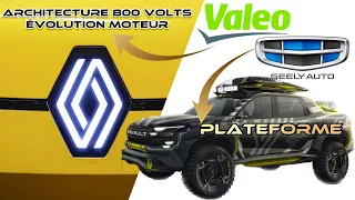 RENAULT 2027 🔥 Partenariat avec GEELY ➡️ (grand) châssis & VALEO ➡️ augmentation moteur 800 volts