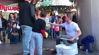 Best street performer  'The bucket boy'