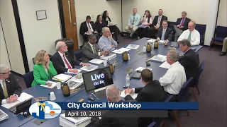 City Council Special Workshop - April 10, 2018