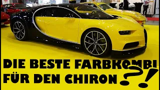 BUGATTI CHIRON in seltener schwarz-gelb Farbkombi - 1500 PS mal anders verpackt!