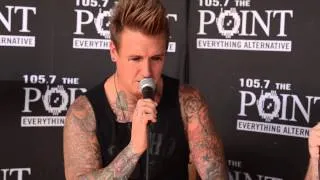 Jacoby Shaddix from Papa Roach goes PANTLESS during interview from 2013