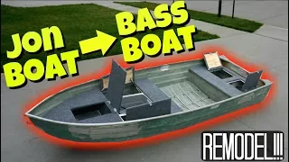 11 Foot Jon Boat to Bass Boat FULL MODIFICATION!!!