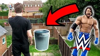 Throwing WWE Action Figures in the TRASH !