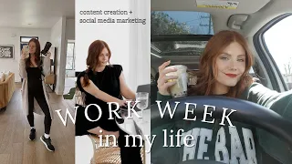 WORK WEEK IN MY LIFE: content creator + social media manager