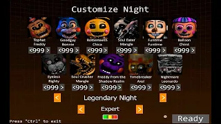 FNAF ultimate edition 3 all 999 mode complete