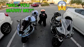 Ninja H2 Makes Biker Girl Proposed To Me!