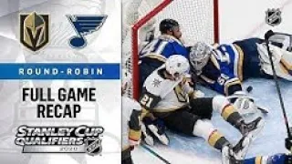 НХЛ Плей-офф 2020/ Вегас vs Сент-Луис Обзор матча/ 07.08.20/ Vegas Golden Knights vs St. Louis Blues