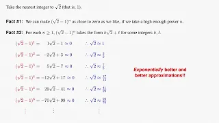 Conway's "calculus" proof of the irrationality of the square root of 2 (and more).