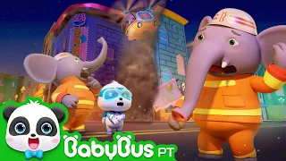 Super Panda Fireman, Action! | Rescue Grandpa Turtle | Super Panda Rescue Team | BabyBus