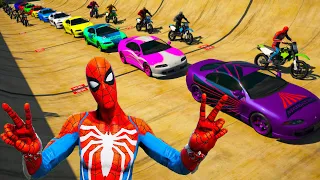 Parkour Car Penumbra FF Spiderman and friends Land act reservoir GTA 5 mods challenge