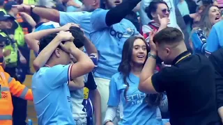 Gündoğan!!! Manchester city vs Aston villa highlights Peter Drury commentary (with Trophy handoff)