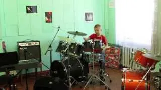 PSY - GANGNAM STYLE - Drum Cover -  Drummer Daniel Varfolomeyev - 9 years.