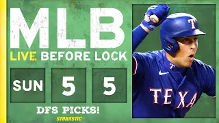 MLB DFS Picks Today 5/5/24: DraftKings & FanDuel Baseball Lineups | Live Before Lock