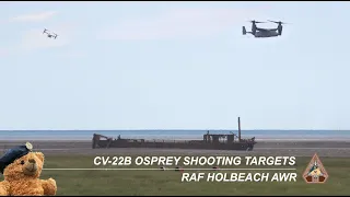 CV-22B Osprey Shooting Up Targets at RAF Holbeach Air Weapons Range | KNIFE72 352SOW