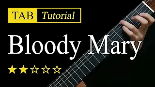 Bloody Mary (Lady Gaga) - Fingerstyle Lesson + TAB