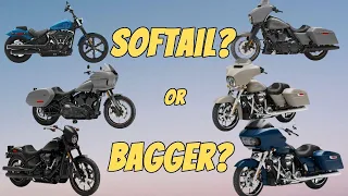 Harley Softail or Bagger? Which is for you?