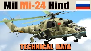 Mil Mi-24 Hind (Russia) Attack Helicopter | All Technical Data & Specifications | by Ace of Defence