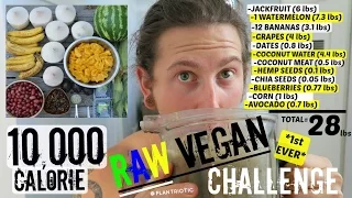 10,000 CALORIE •RAW VEGAN• FOOD CHALLENGE (1st EVER COMPLETED!)