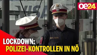 Lockdown: Polizei-Kontrollen in Niederösterreich