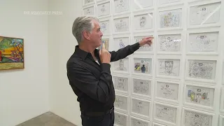 Pierce Brosnan unveils personal artwork in first solo art exhibit