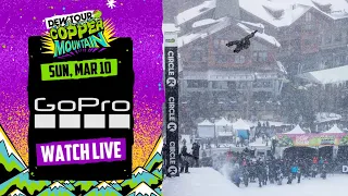 GoPro LIVE: Wmns Ski & Men's Snowboard Superpipe Final, High Air + Best Trick Jam | Dew Tour 2024