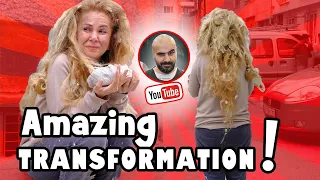 WHAT DID THEY DO TO HER IN CONSTRUCTION? ( Homeless Awareness - Amazing Transformations )