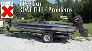 Buying a Boat without a TITLE! Watch This!