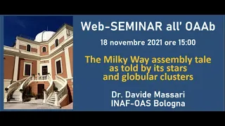 Davide Massari: the Milky Way assembly tale as told by its stars and globular clusters.