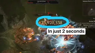 Diablo 4 - Rapid Fire Elemental Sorcerer Build - Butcher bonus NM100 - Best Sorcerer Build for NM100