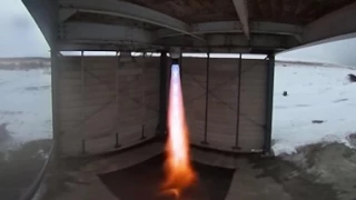 Vertical Firing Tests with Thrust Vector Control (360 Video)