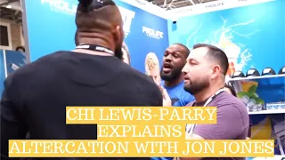 Chi Lewis-Parry on VIRAL video of ALTERCATION with Jon Jones at fitness expo, cause of beef