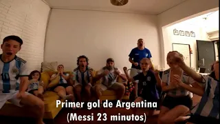 "Como reaccionaron Ellos y Yuyo durante el partido de Argentina Vs Francia 2022"