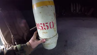 White Phosphorus 155mm Shell With Impact