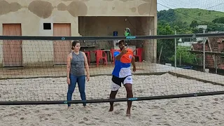 aula de BEACH TENNIS iniciante primeira aula PARTE 2/3