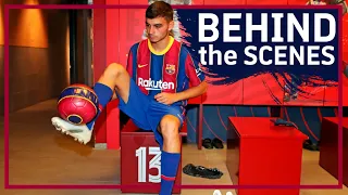 EXCLUSIVE: Pedri DAZZLES at his CAMP NOU unveiling!