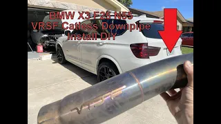 BMW X3 35i F25 N55 VRSF Catless Downpipe Exhaust Install DIY