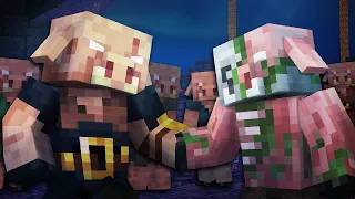 Piglin Life 05 - Brute And Zombified | Minecraft Animation