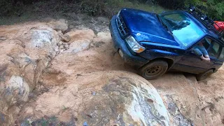 Subaru Off-road rock crawling