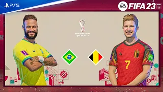 FIFA 23 - Brasil   vs   Belgium - FIFA World Cup. Qatar 2022 |  Full Match   PS5 ™   HD